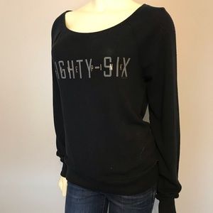 PINK by VS black pull over sweatshirt Size S #152